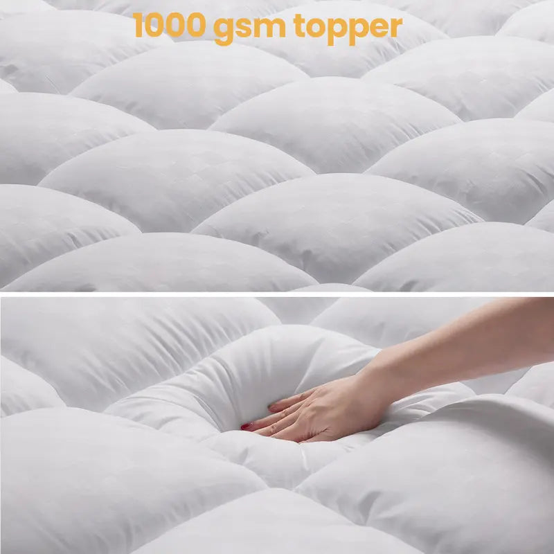 Extra‑thick cloud‑feel waterproof mattress, featuring an 8‑21‑inch deep‑pocket structure