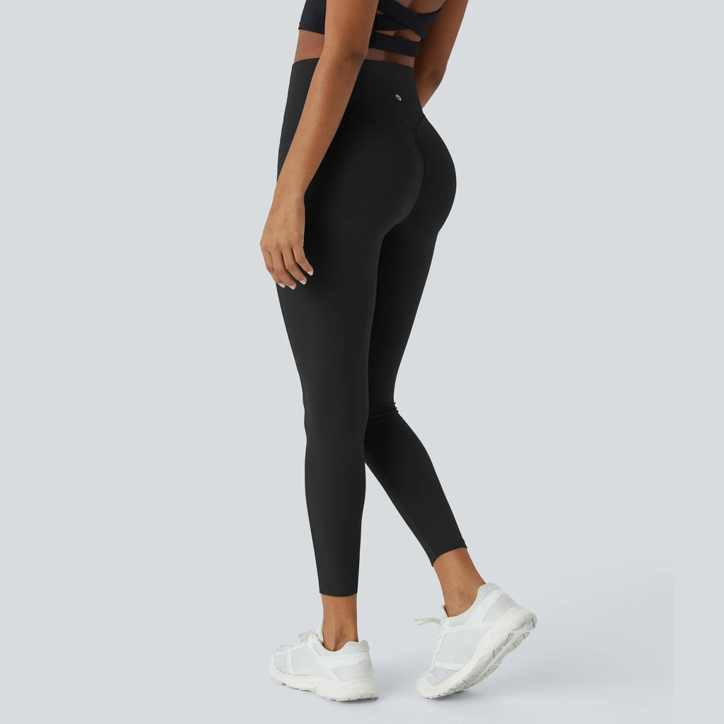 Scrunch Butt Lifting High Waist Leggings Tummy Control Pocket Sports Shaping Training Trousers