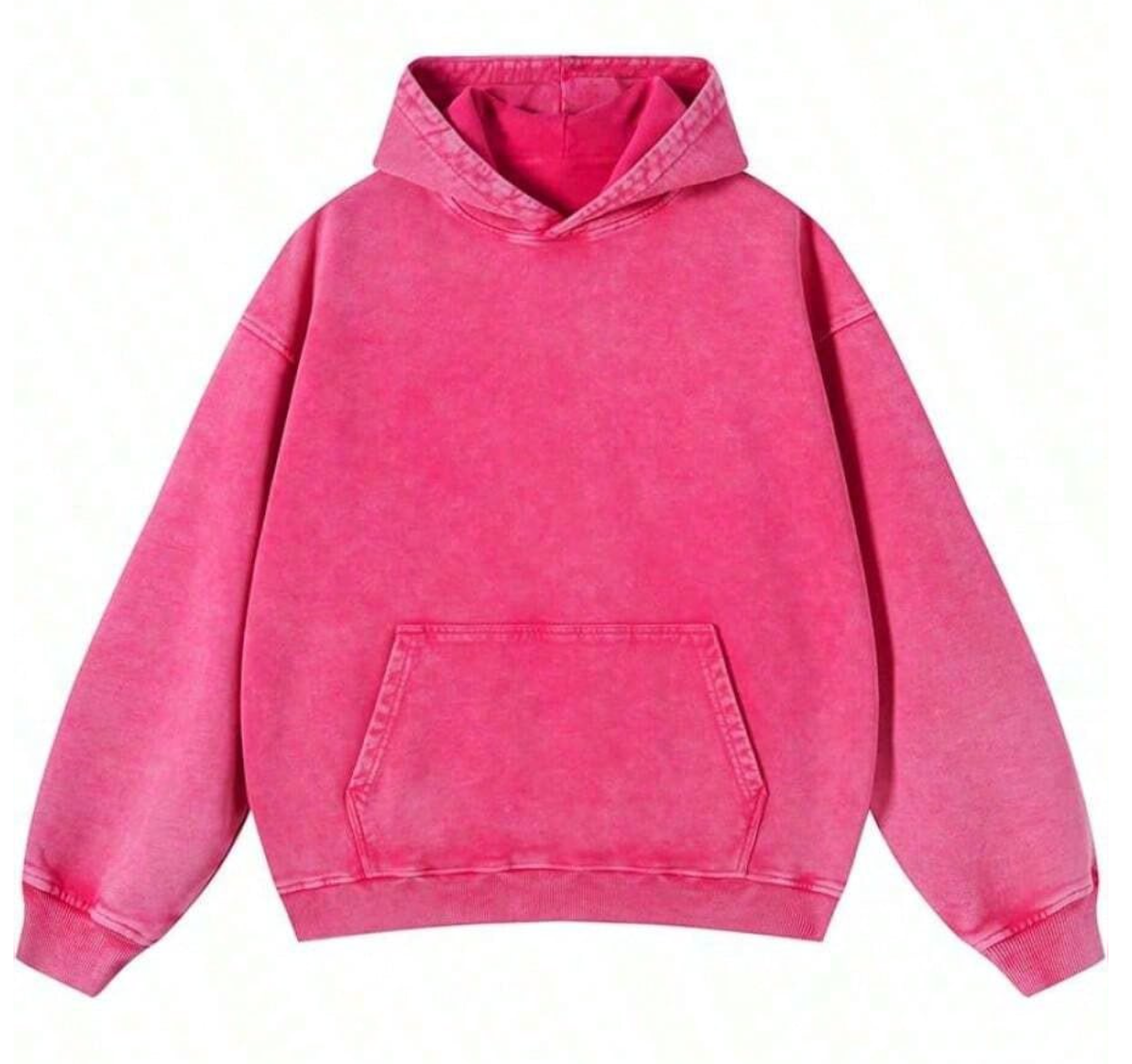 Young adults’ go-to vintage acid-washed hoodie with kangaroo pocket for daily outfits