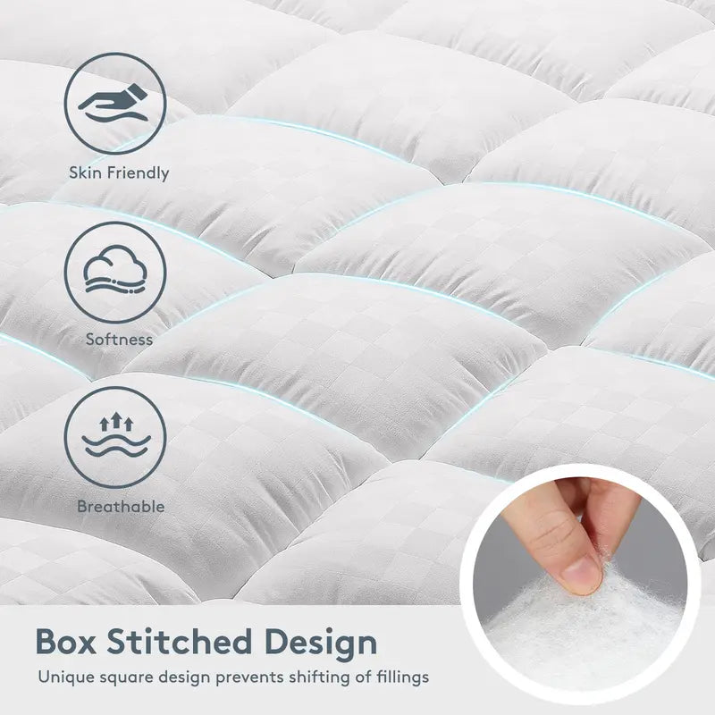 Extra‑thick cloud‑feel waterproof mattress, featuring an 8‑21‑inch deep‑pocket structure