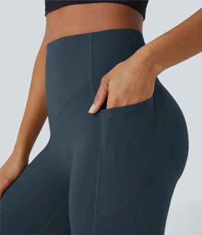 Scrunch Butt Lifting High Waist Leggings Tummy Control Pocket Sports Shaping Training Trousers