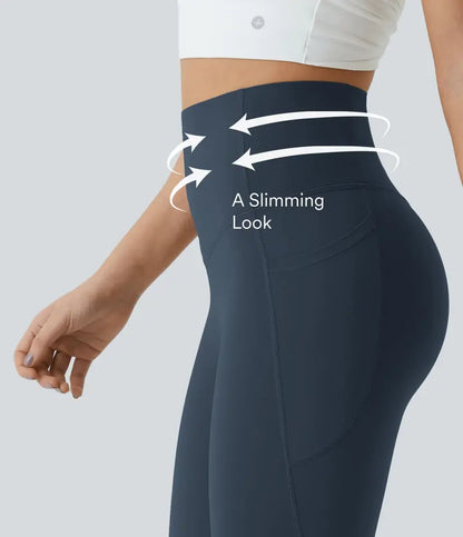 Scrunch Butt Lifting High Waist Leggings Tummy Control Pocket Sports Shaping Training Trousers